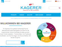Tablet Screenshot of kagerer-seafood.de